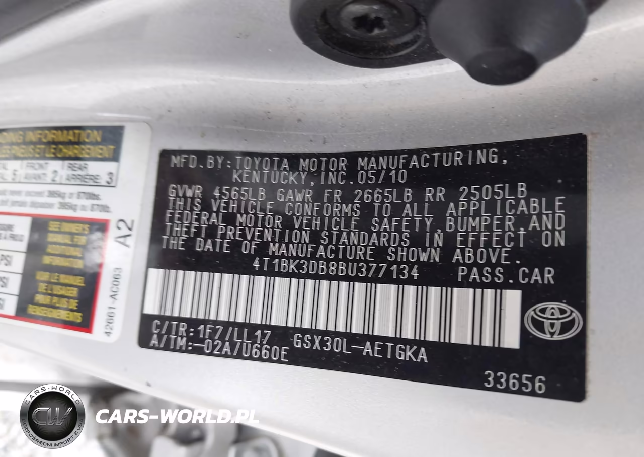 2011 Toyota Avalon VIN:4T1BK3DB8BU377134 - 9