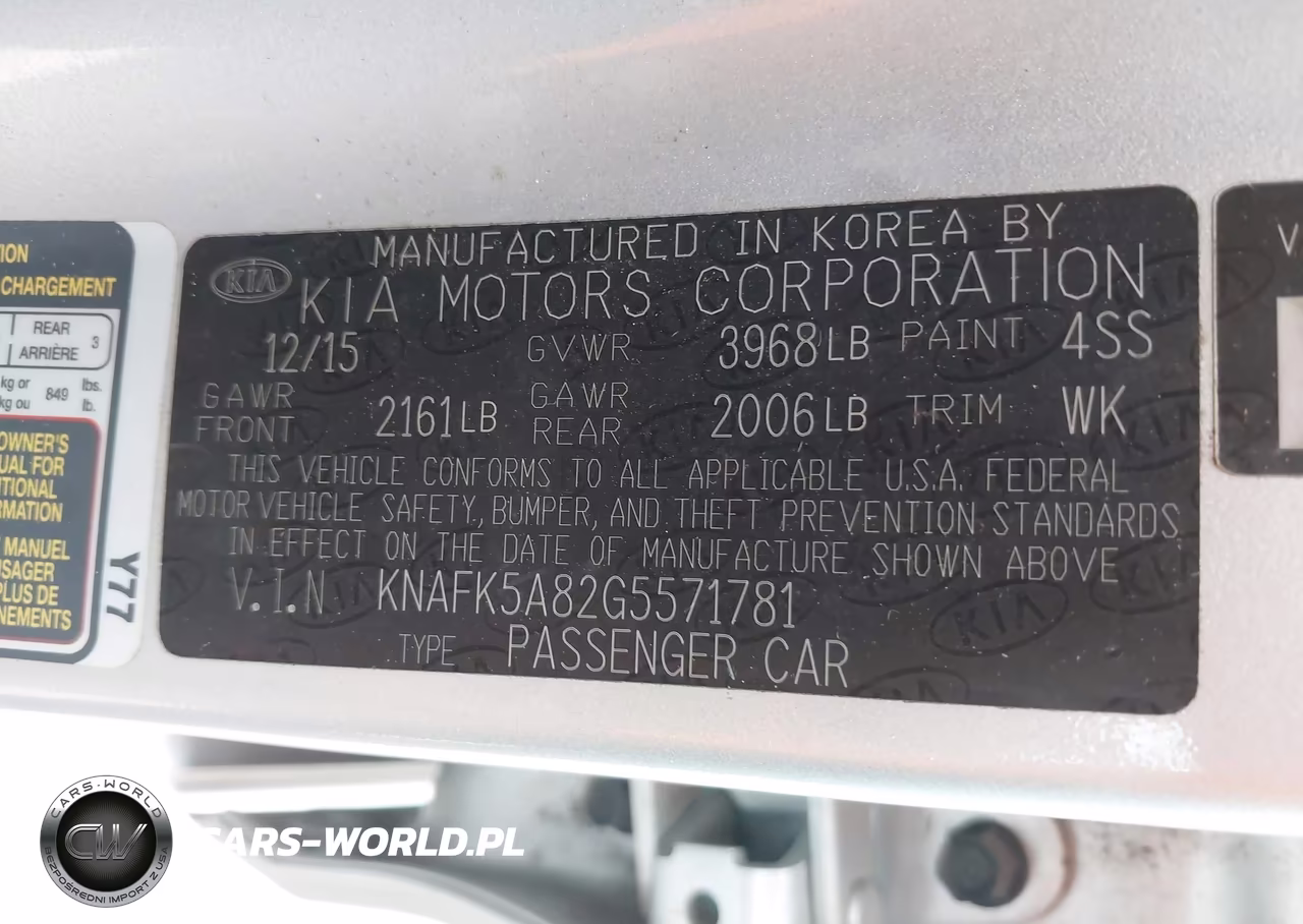 2016 Kia Forte Lx VIN:KNAFK5A82G5571781 - 9