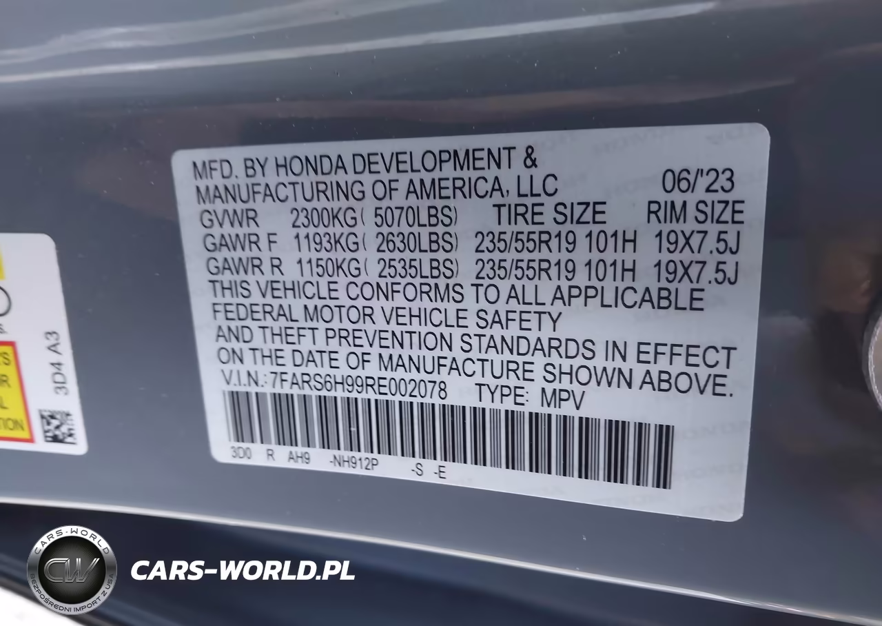 2024 Honda Cr-V Hybrid Sport Touring VIN:7FARS6H99RE002078 - 9