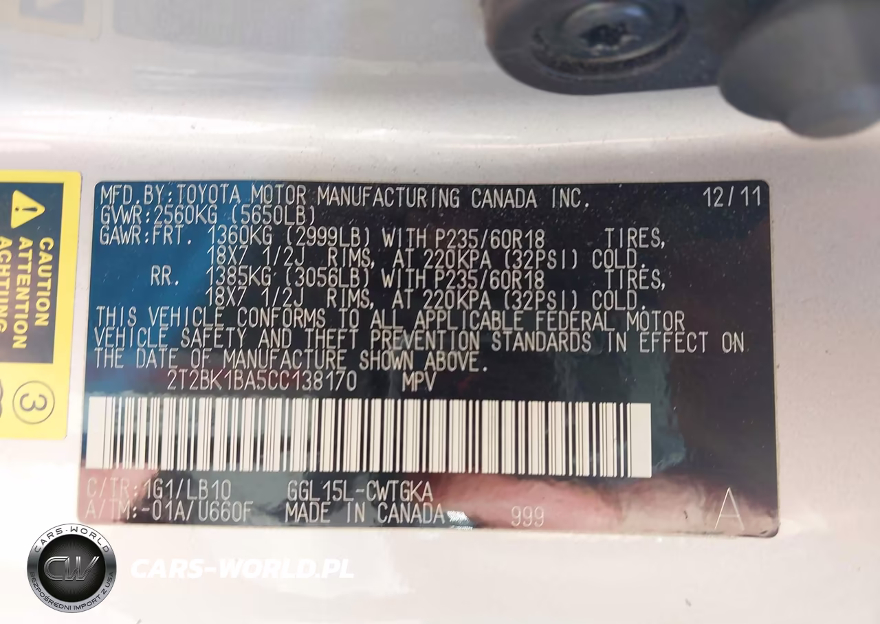 2012 Lexus Rx 350 VIN:2T2BK1BA5CC138170 - 9