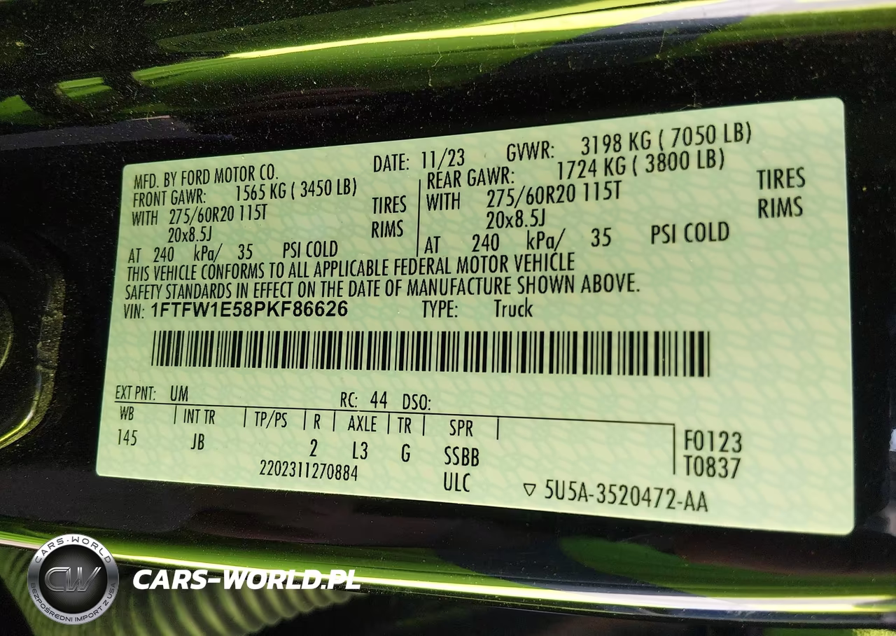 2023 Ford F-150 Xl VIN:1FTFW1E58PKF86626 - 9