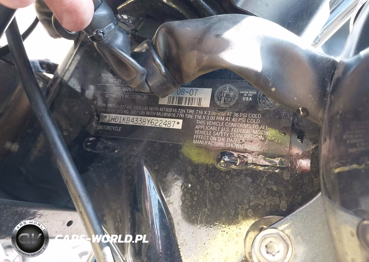 2008 Harley-Davidson Flhx VIN:1HD1KB4338Y622487 - 10