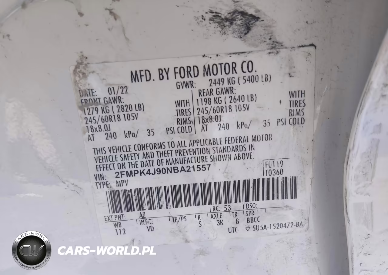 2022 Ford Edge Sel VIN:2FMPK4J90NBA21557 - 9