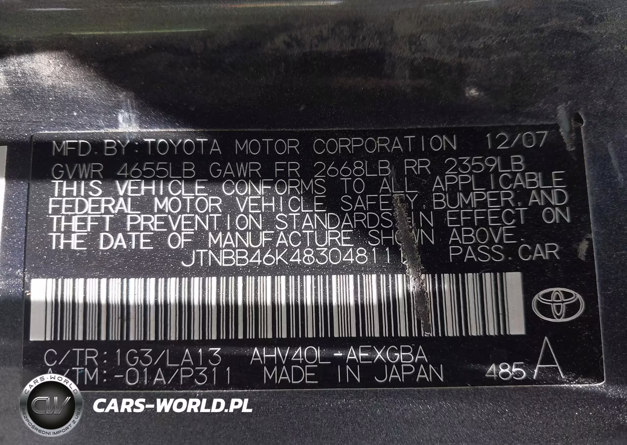 2008 Toyota Camry Hybrid VIN:JTNBB46K483048111 - 9