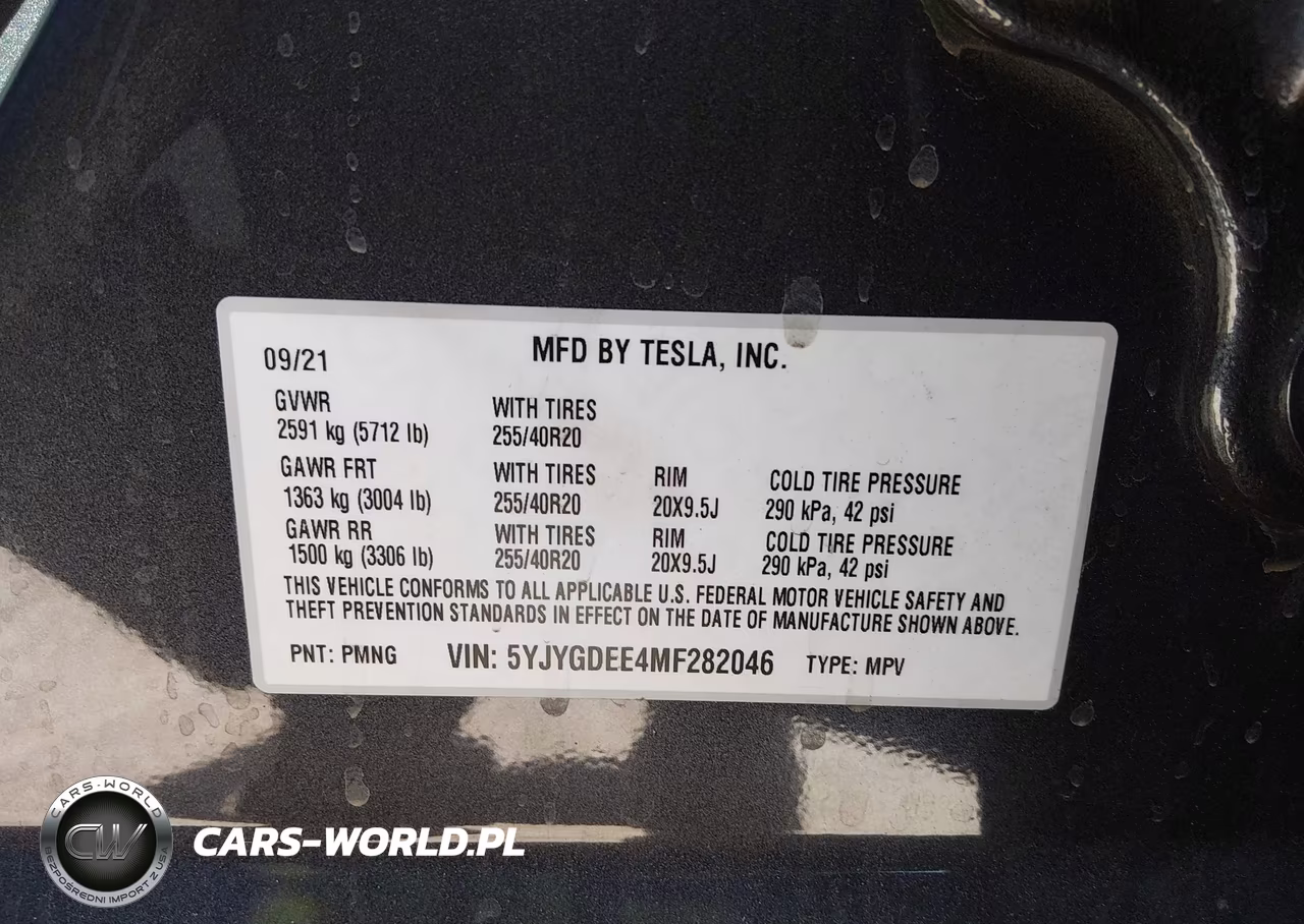 2021 Tesla Model Y Long Range Dual Motor All-Wheel Drive VIN:5YJYGDEE4MF282046 - 9