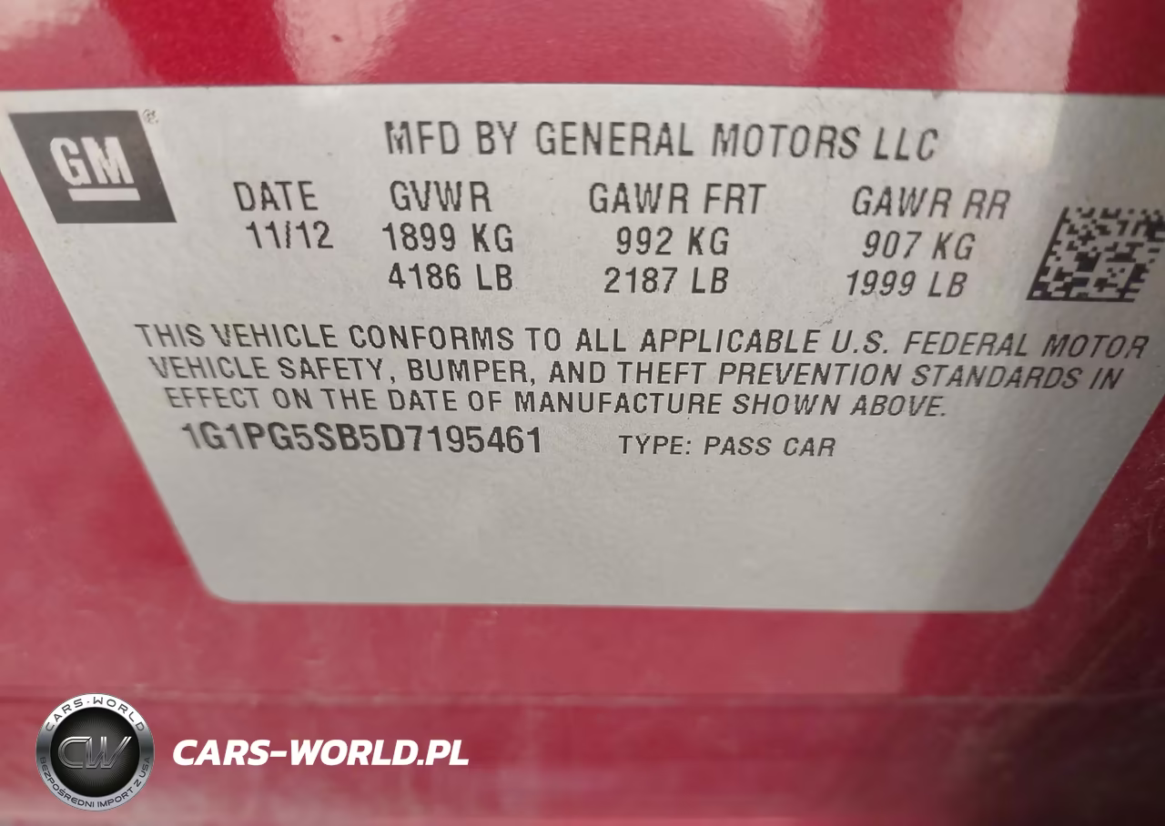 2013 Chevrolet Cruze Ltz VIN:1G1PG5SB5D7195461 - 9