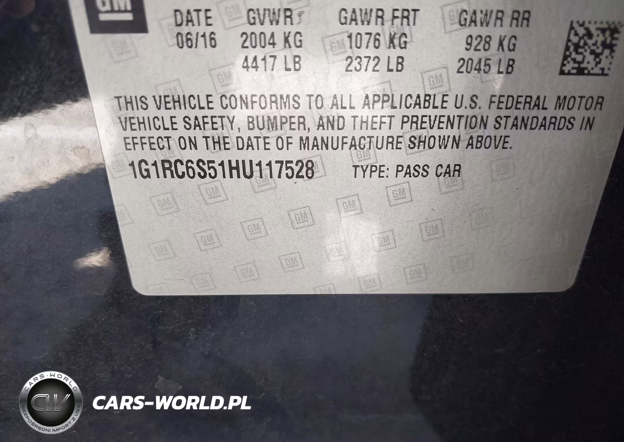 2017 Chevrolet Volt Lt VIN:1G1RC6S51HU117528 - 9