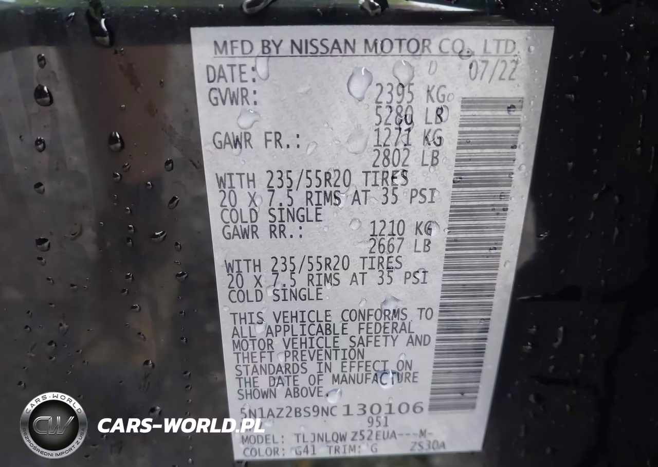 2022 Nissan Murano Sv Intelligent Awd VIN:5N1AZ2BS9NC130106 - 9