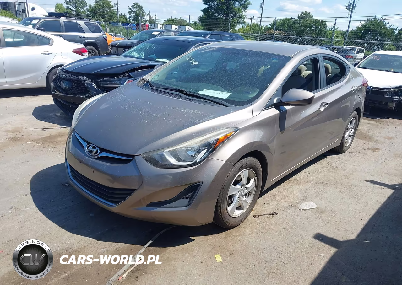 2014 Hyundai Elantra Se VIN:5NPDH4AEXEH527498 - 2