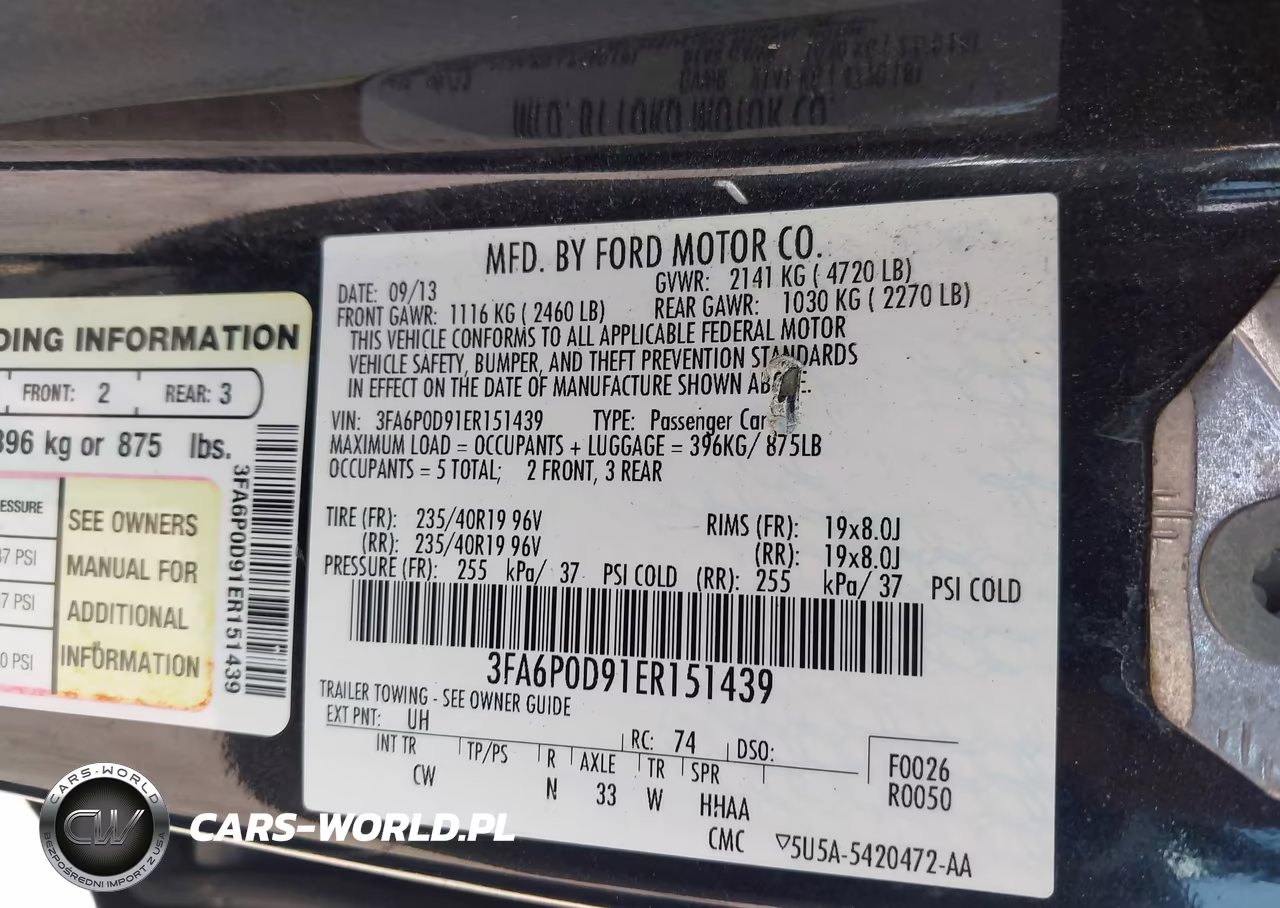 2014 Ford Fusion Titanium VIN:3FA6P0D91ER151439 - 9