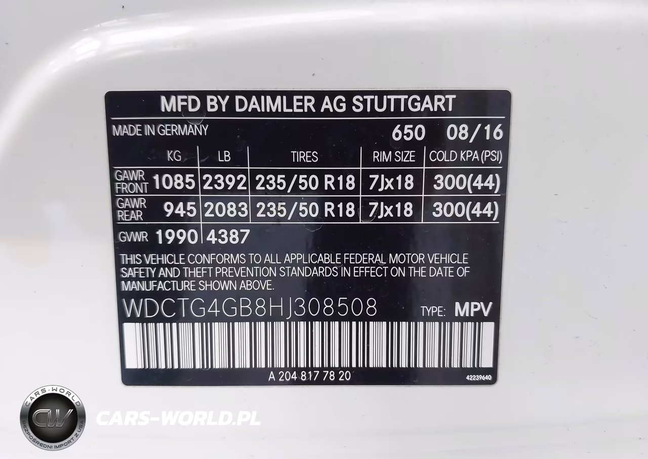 2017 Mercedes-Benz Gla 250 4Matic VIN:WDCTG4GB8HJ308508 - 9