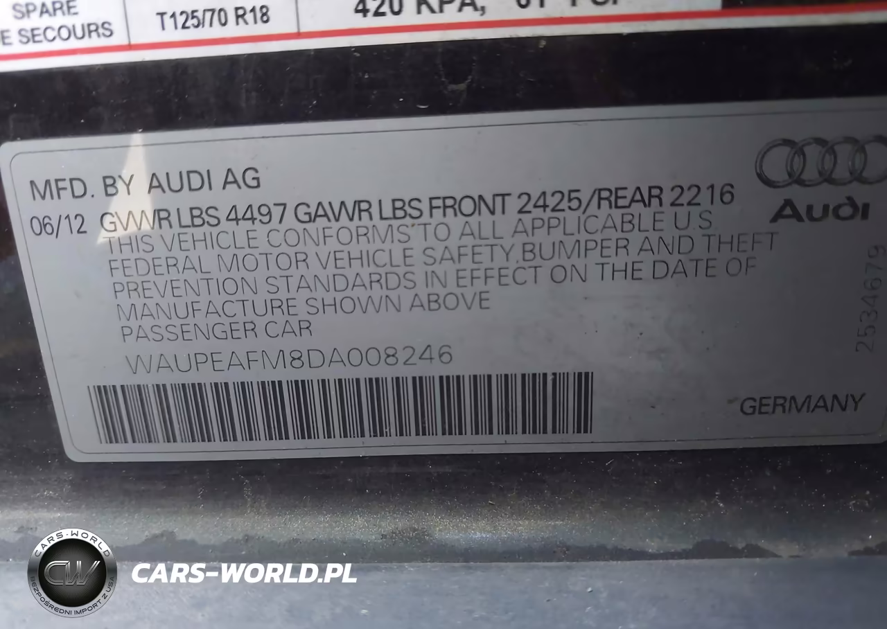 2013 Audi A3 2.0T Premium VIN:WAUPEAFM8DA008246 - 9