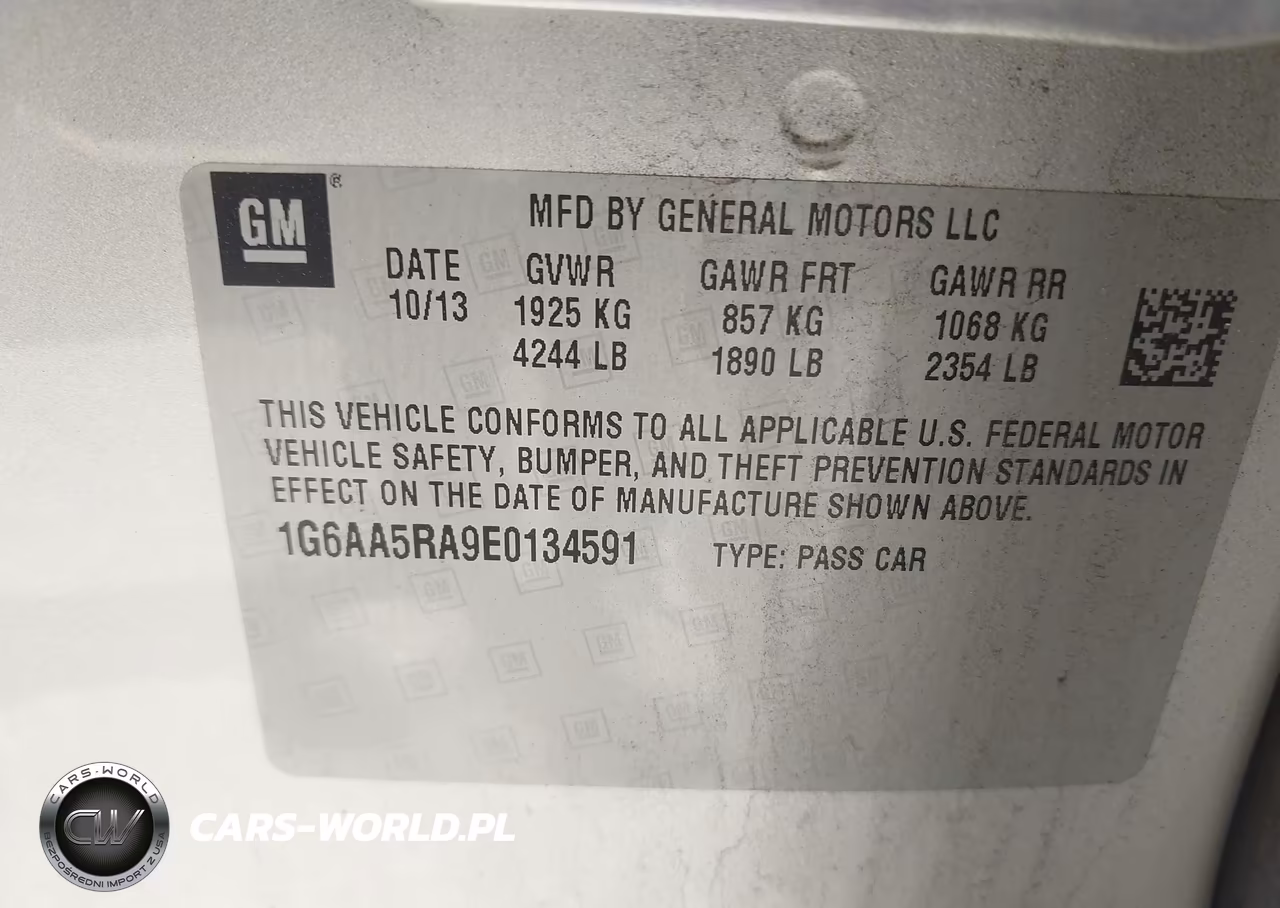 2014 Cadillac Ats Standard VIN:1G6AA5RA9E0134591 - 9