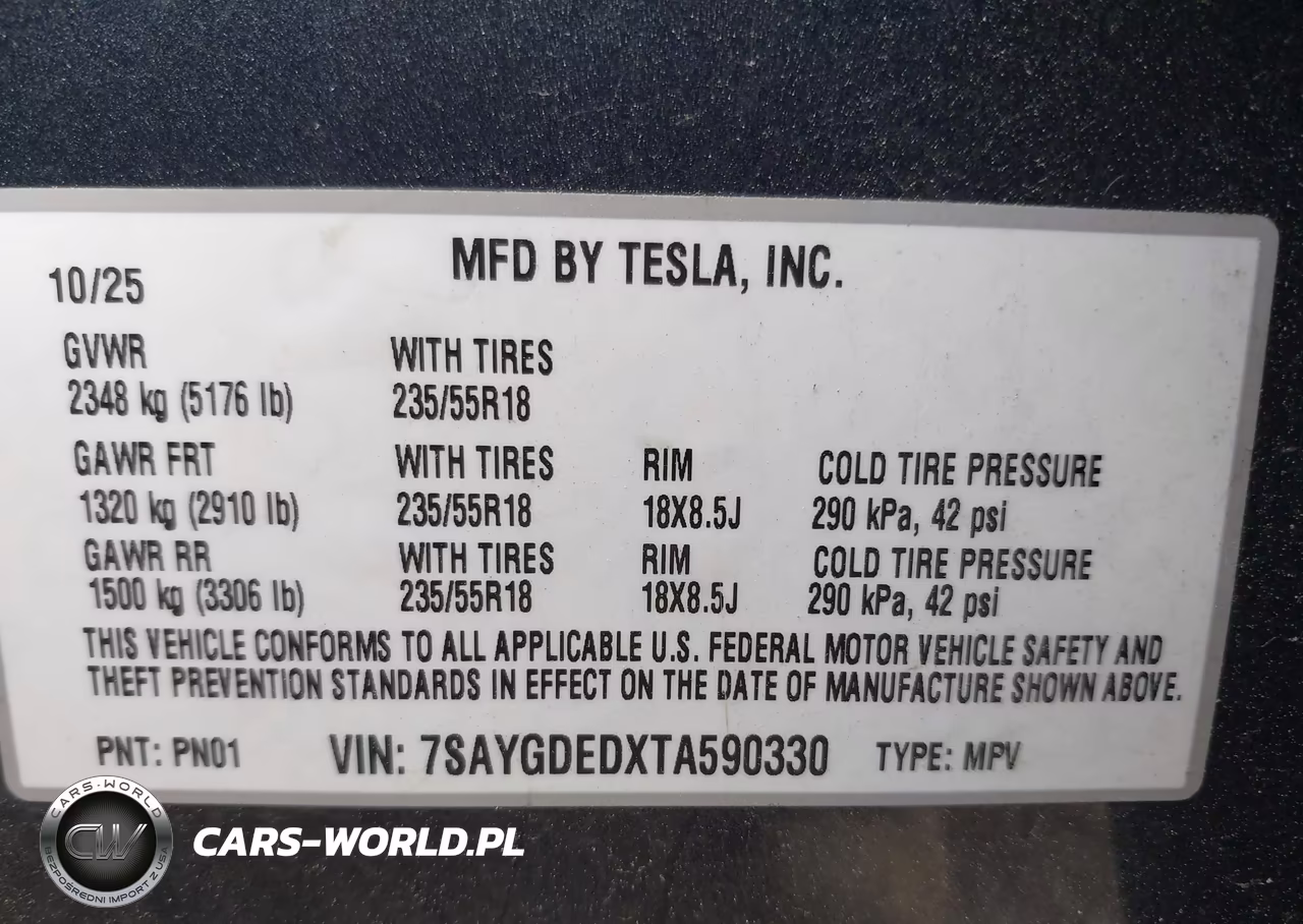 2026 Tesla Model Y VIN:7SAYGDEDXTA590330 - 9