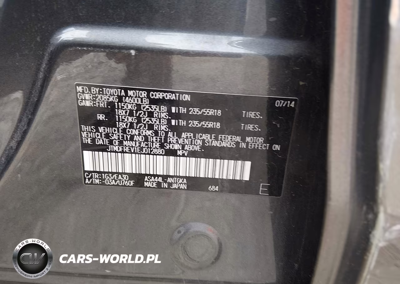 2014 Toyota Rav4 Limited VIN:JTMDFREV1EJ012880 - 9