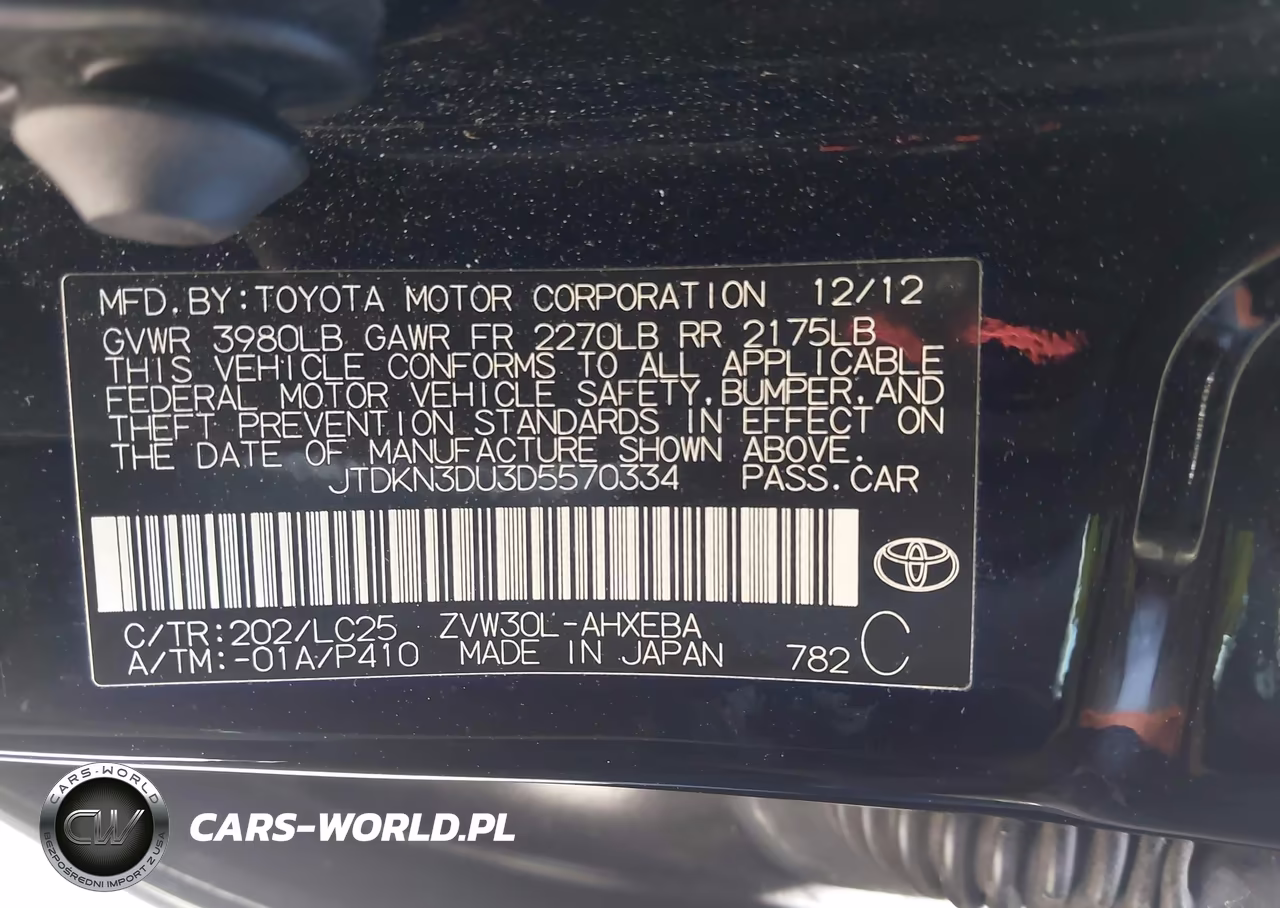 2013 Toyota Prius Three Se VIN:JTDKN3DU3D5570334 - 9