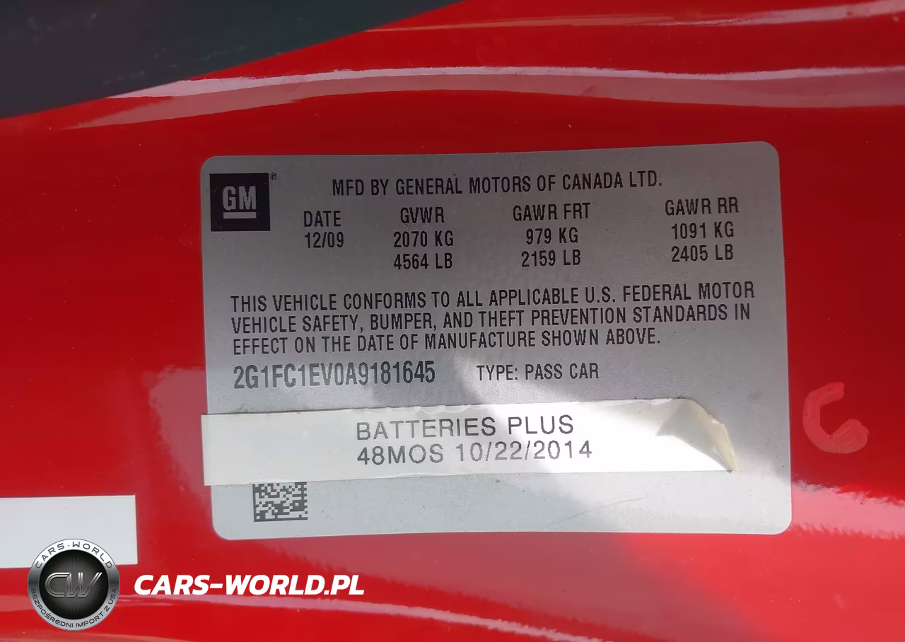 2010 Chevrolet Camaro 2Lt VIN:2G1FC1EV0A9181645 - 9