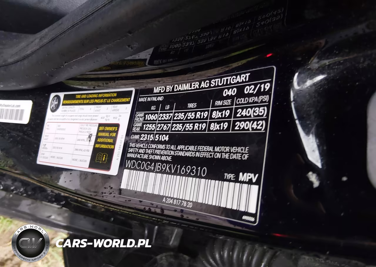 2019 Mercedes-Benz Glc 300 VIN:WDC0G4JB9KV169310 - 9