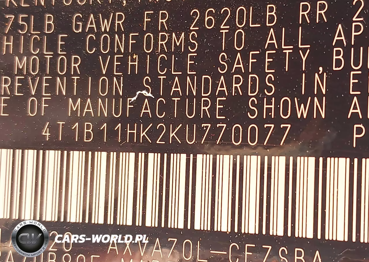 2019 Toyota Camry Se VIN:4T1B11HK2KU770077 - 9