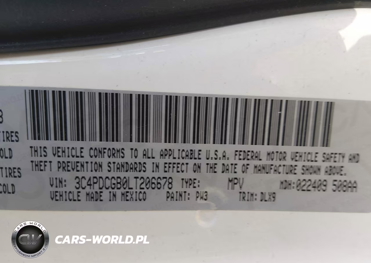 2020 Dodge Journey Crossroad VIN:3C4PDCGB0LT206678 - 9