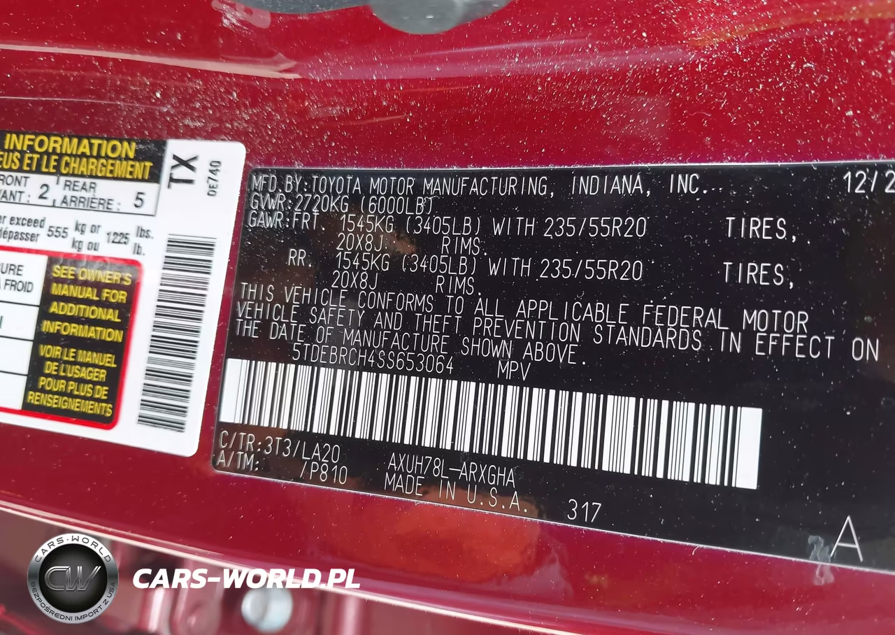 2025 Toyota Highlander Hybrid Platinum VIN:5TDEBRCH4SS653064 - 9
