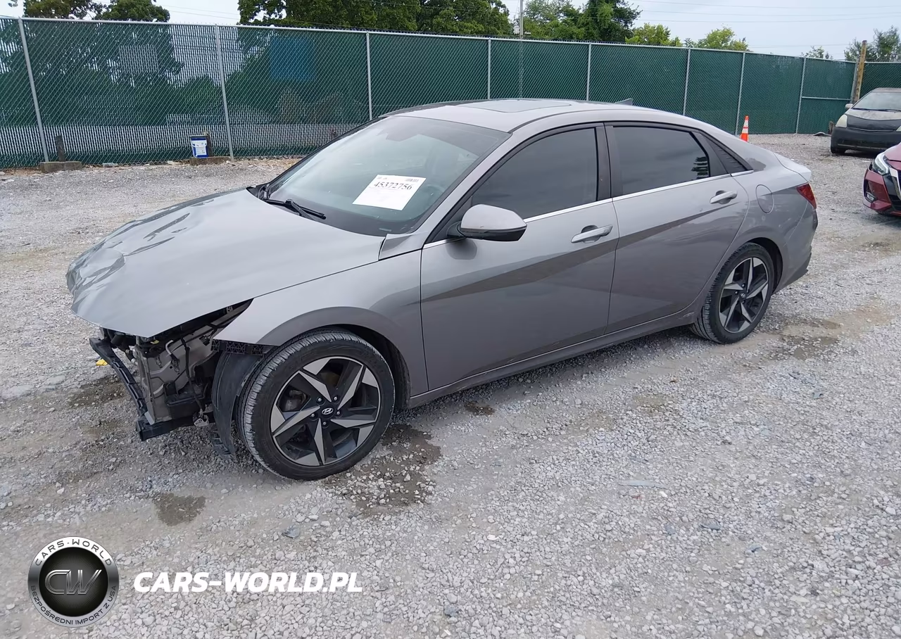 2021 Hyundai Elantra Sel VIN:KMHLN4AG9MU133206 - 2