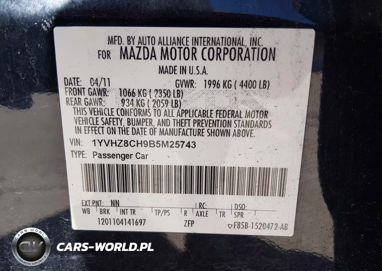 2011 Mazda Mazda6 I Touring VIN:1YVHZ8CH9B5M25743 - 9