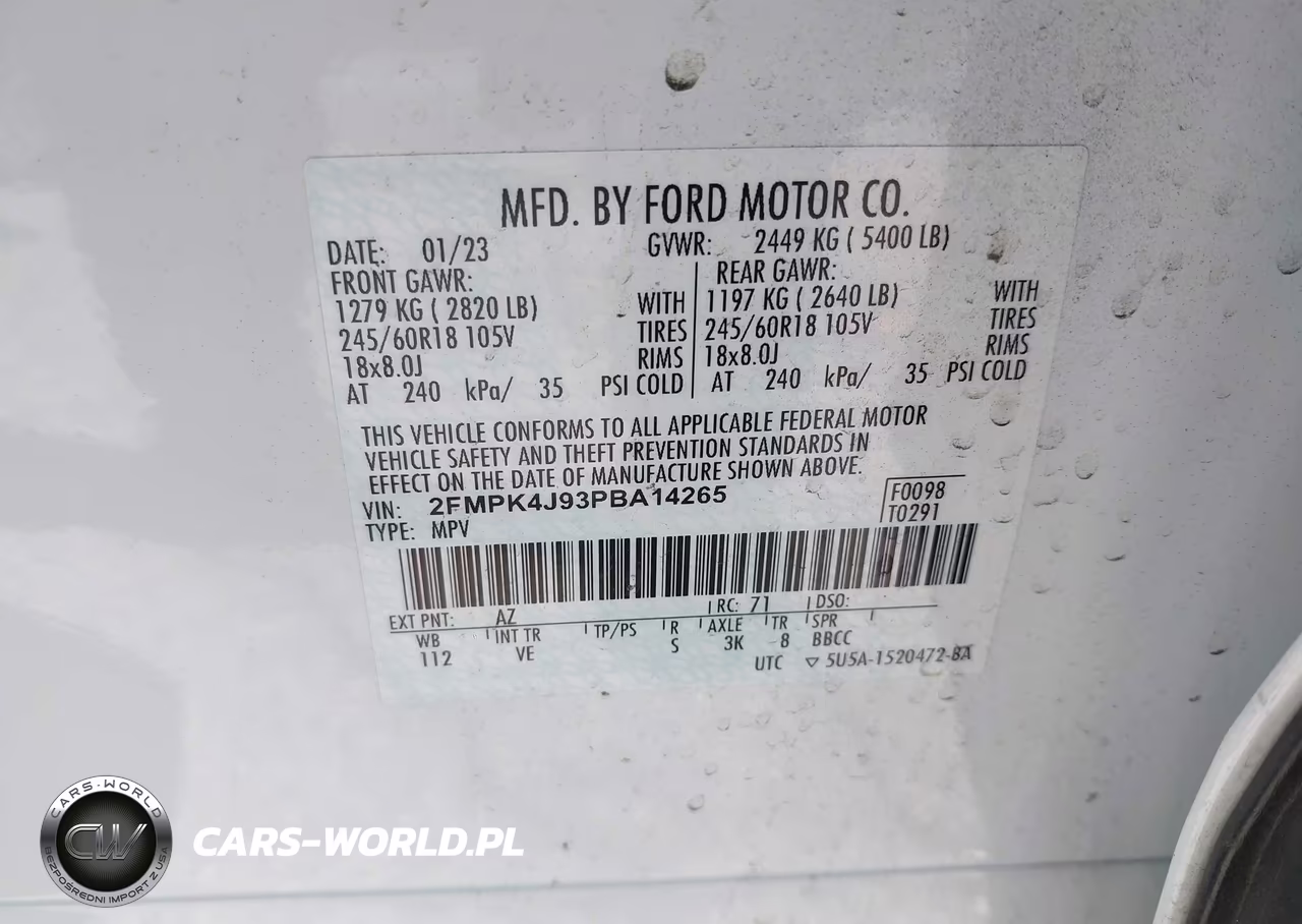 2023 Ford Edge Sel VIN:2FMPK4J93PBA14265 - 9