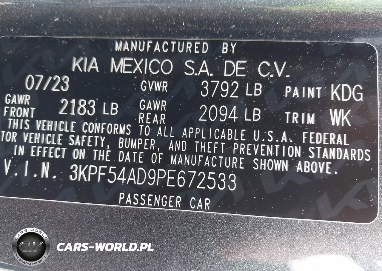 2023 Kia Forte Gt-Line VIN:3KPF54AD9PE672533 - 9