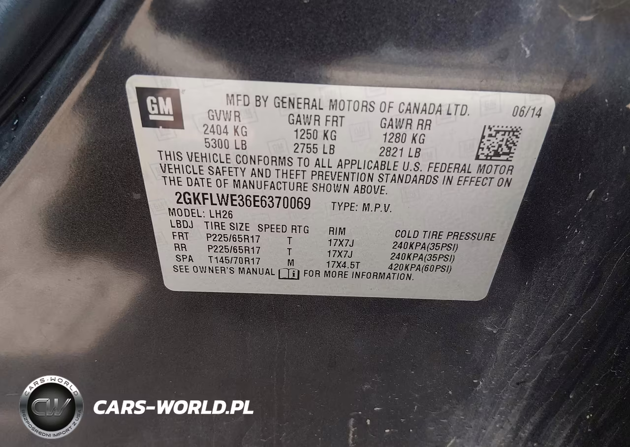 2014 GMC Terrain Sle-2 VIN:2GKFLWE36E6370069 - 9