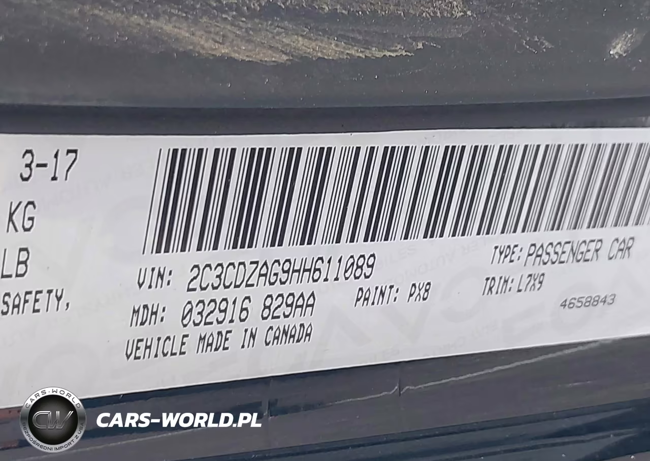 2017 Dodge Challenger Sxt VIN:2C3CDZAG9HH611089 - 9