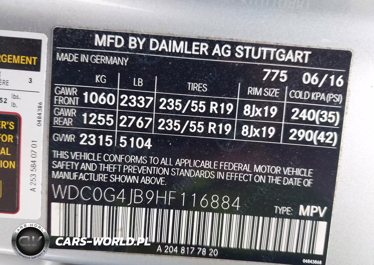 2017 Mercedes-Benz Glc 300 VIN:WDC0G4JB9HF116884 - 9