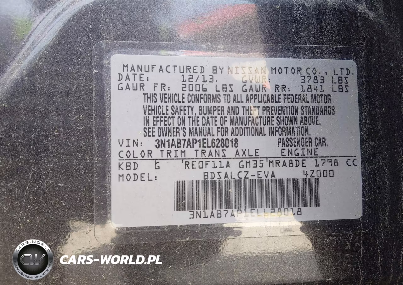 2014 Nissan Sentra S VIN:3N1AB7AP1EL628018 - 9