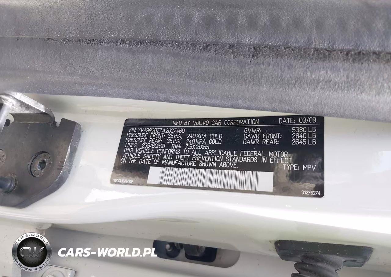 2010 Volvo Xc60 T6-T6 R-Design VIN:YV4992DZ7A2027460 - 9