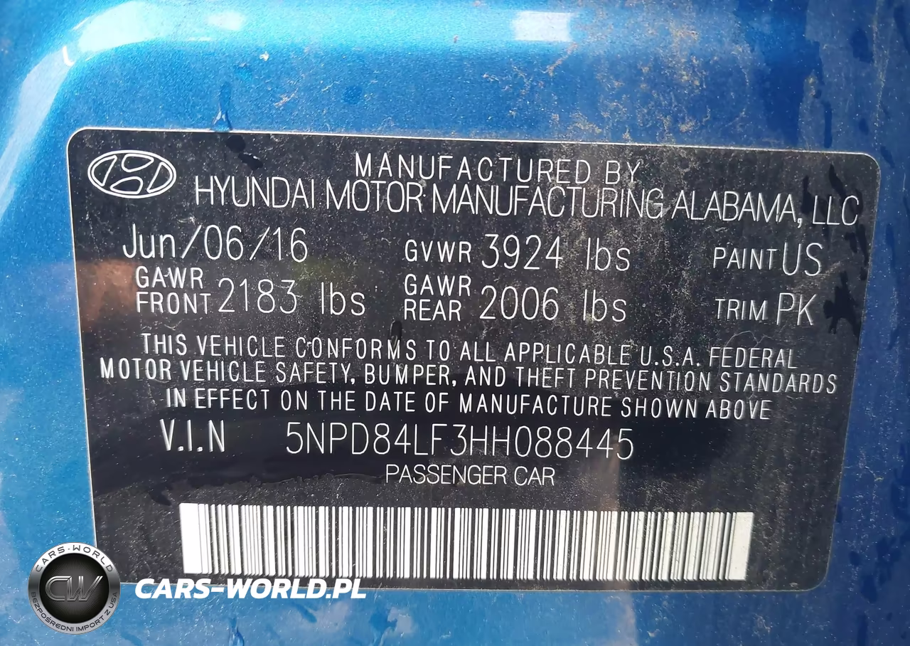 2017 Hyundai Elantra Se VIN:5NPD84LF3HH088445 - 9