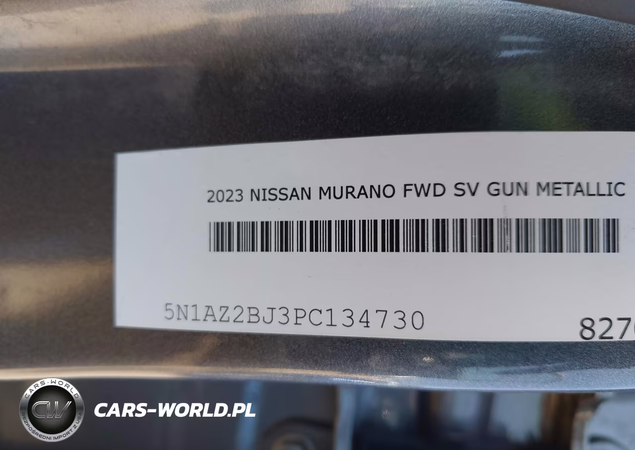 2023 Nissan Murano Sv Fwd VIN:5N1AZ2BJ3PC134730 - 9