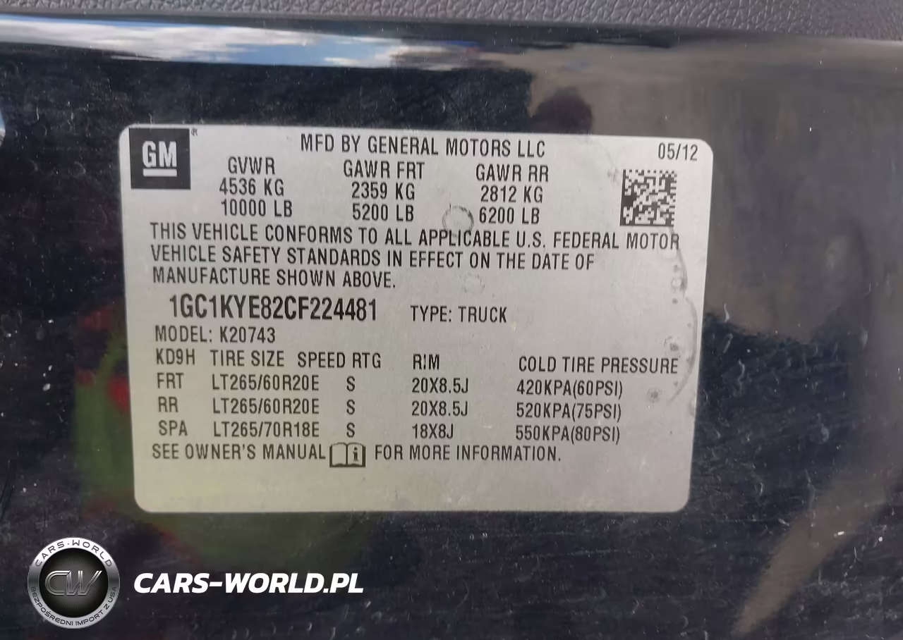 2012 Chevrolet Silverado 2500Hd Ltz VIN:1GC1KYE82CF224481 - 9
