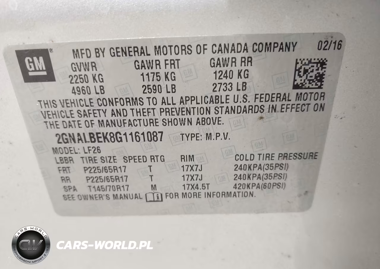 2016 Chevrolet Equinox Ls VIN:2GNALBEK8G1161087 - 9