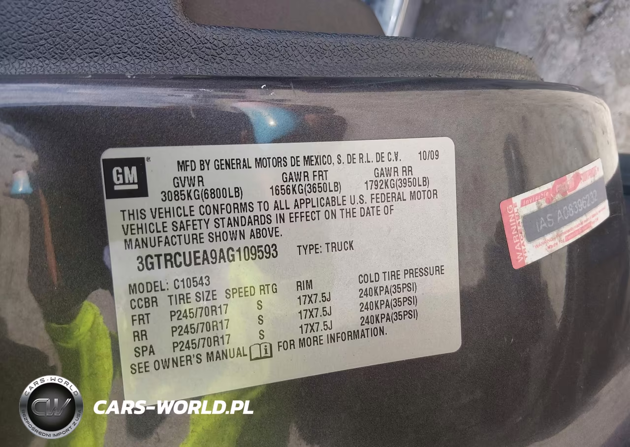 2010 GMC Sierra 1500 Sl VIN:3GTRCUEA9AG109593 - 9