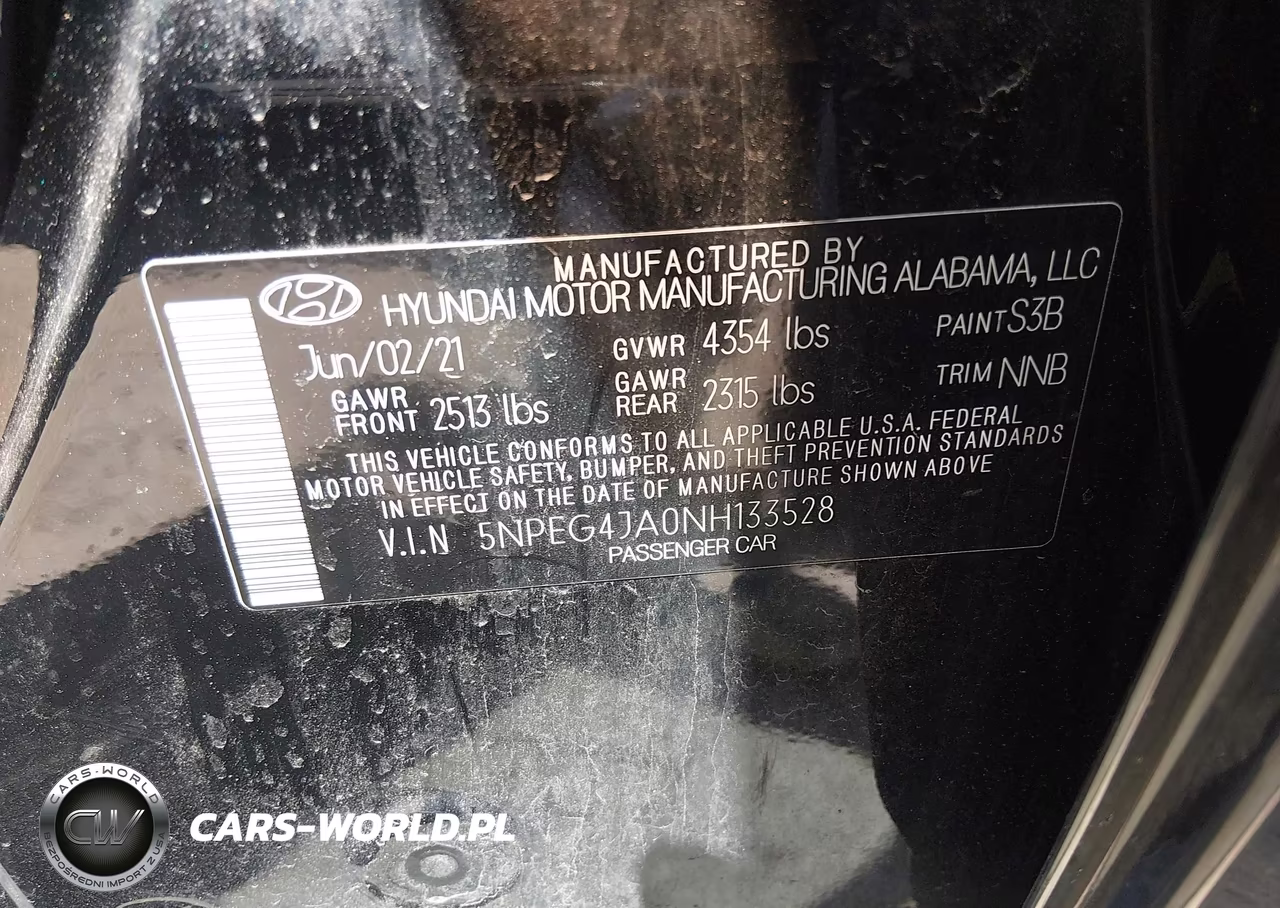 2022 Hyundai Sonata Se VIN:5NPEG4JA0NH133528 - 9