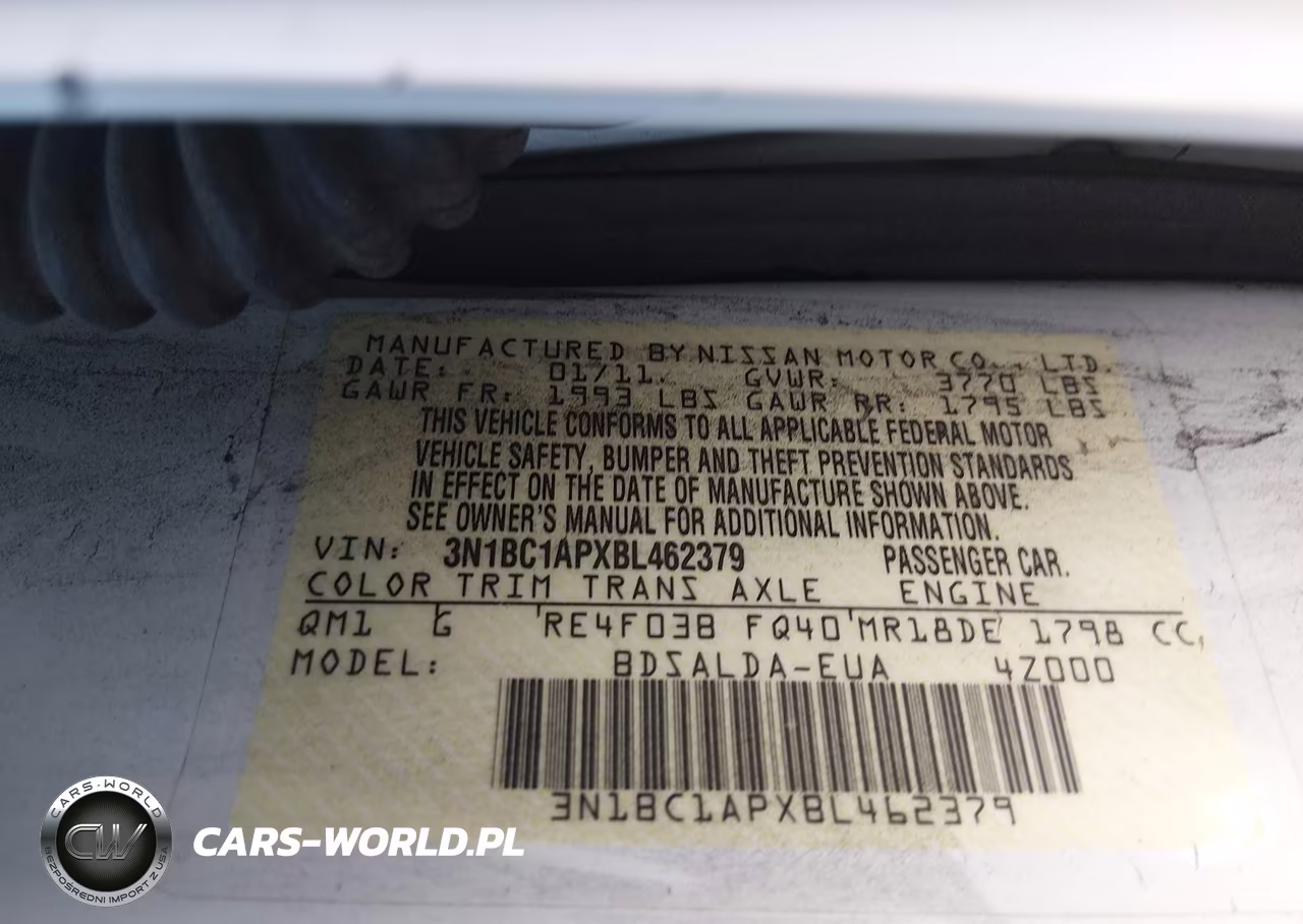 2011 Nissan Versa 1.8S VIN:3N1BC1APXBL462379 - 9