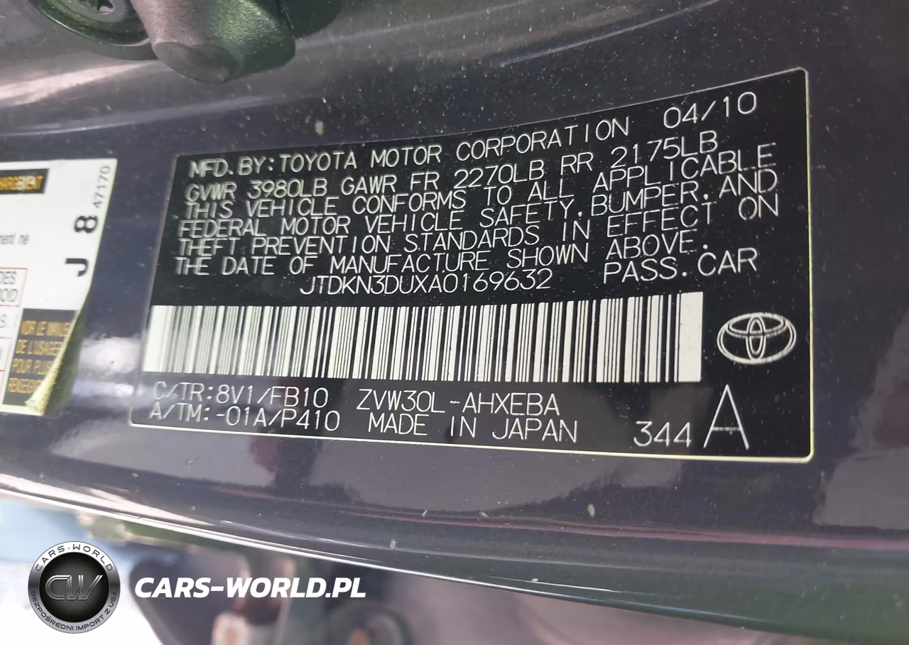 2010 Toyota Prius Ii VIN:JTDKN3DUXA0169632 - 9