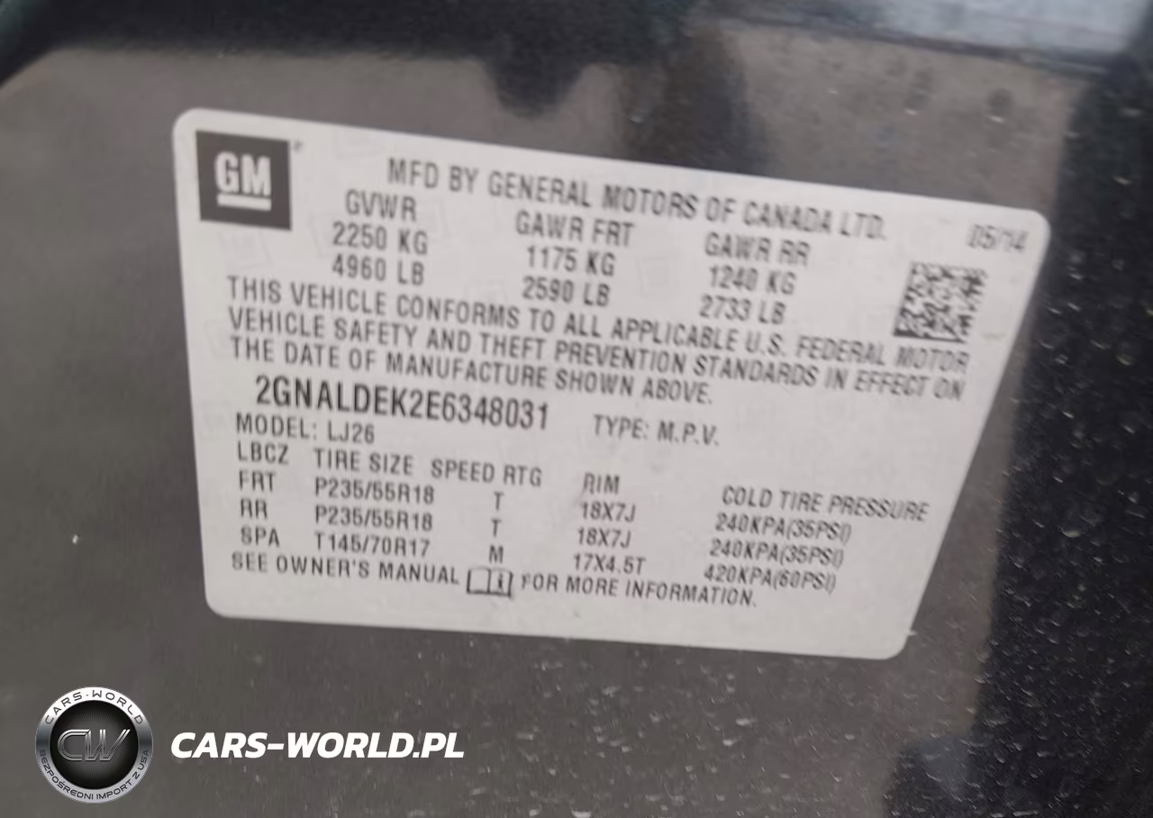 2014 Chevrolet Equinox Ltz VIN:2GNALDEK2E6348031 - 9