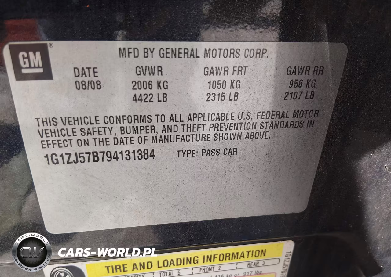 2009 Chevrolet Malibu Lt VIN:1G1ZJ57B794131384 - 9