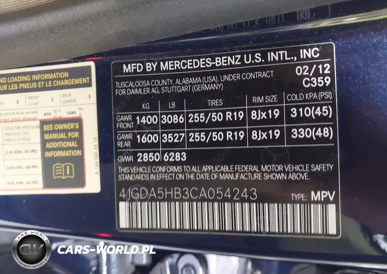 2012 Mercedes-Benz Ml 350 4Matic VIN:4JGDA5HB3CA054243 - 9