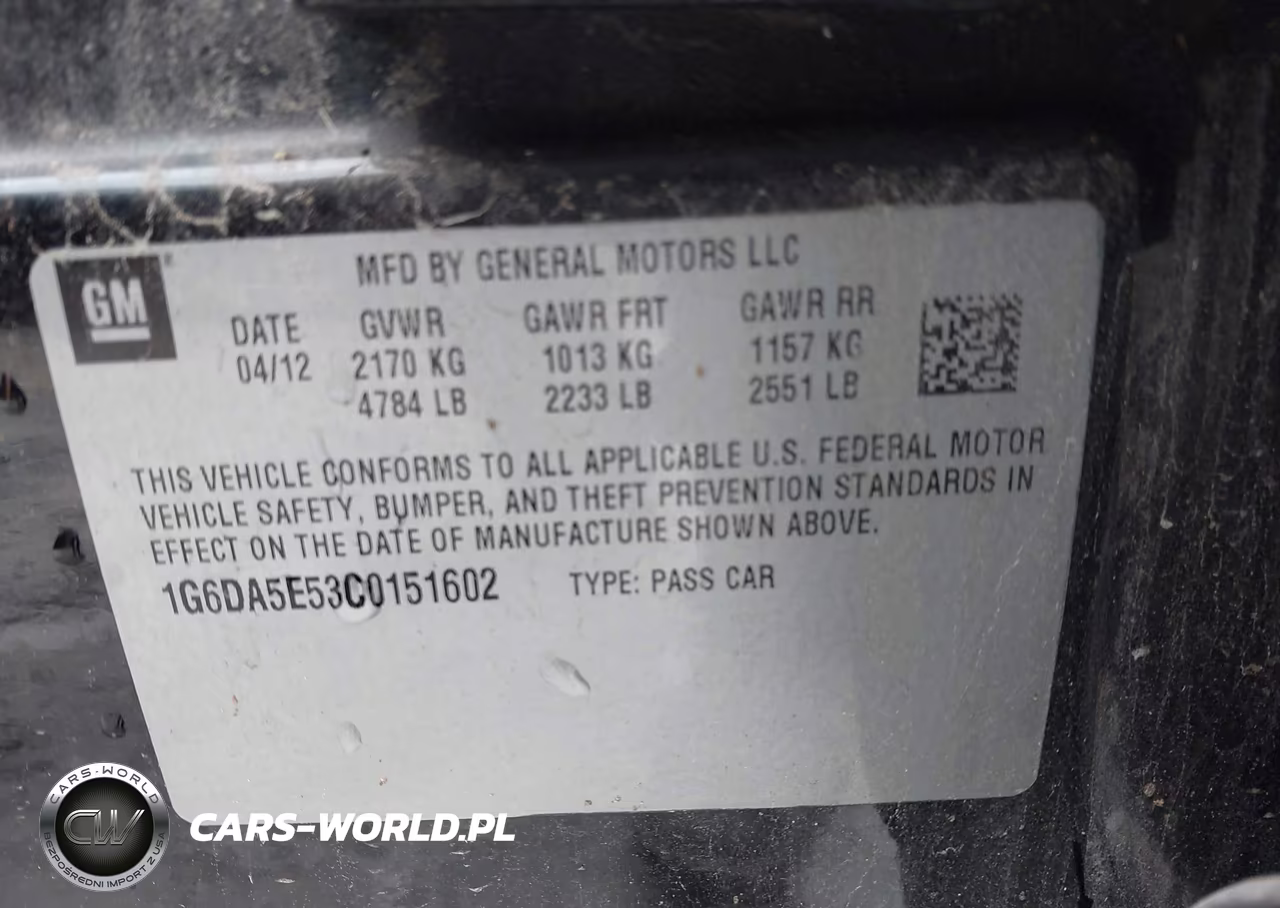 2012 Cadillac Cts Standard VIN:1G6DA5E53C0151602 - 9