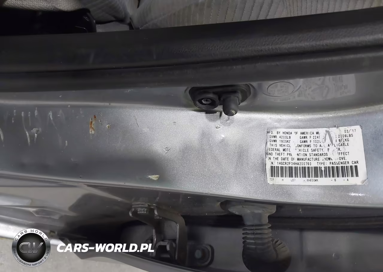 2017 Honda Accord Lx VIN:1HGCR2F34HA200760 - 9