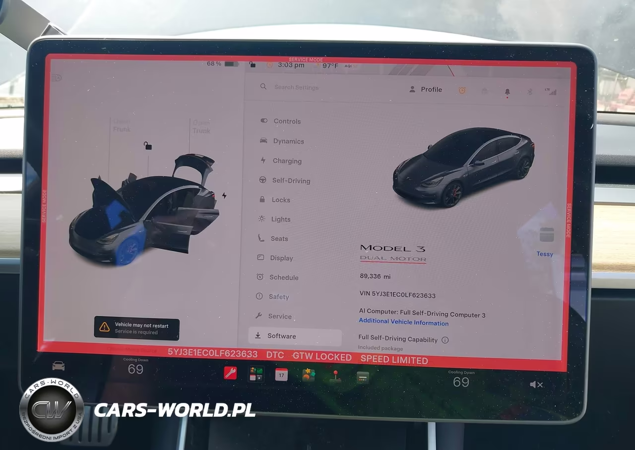 2020 Tesla Model 3 Performance Dual Motor All-Wheel Drive VIN:5YJ3E1EC0LF623633 - 19