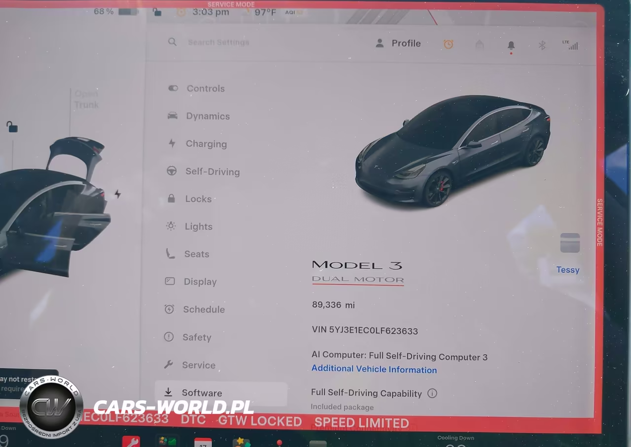 2020 Tesla Model 3 Performance Dual Motor All-Wheel Drive VIN:5YJ3E1EC0LF623633 - 7