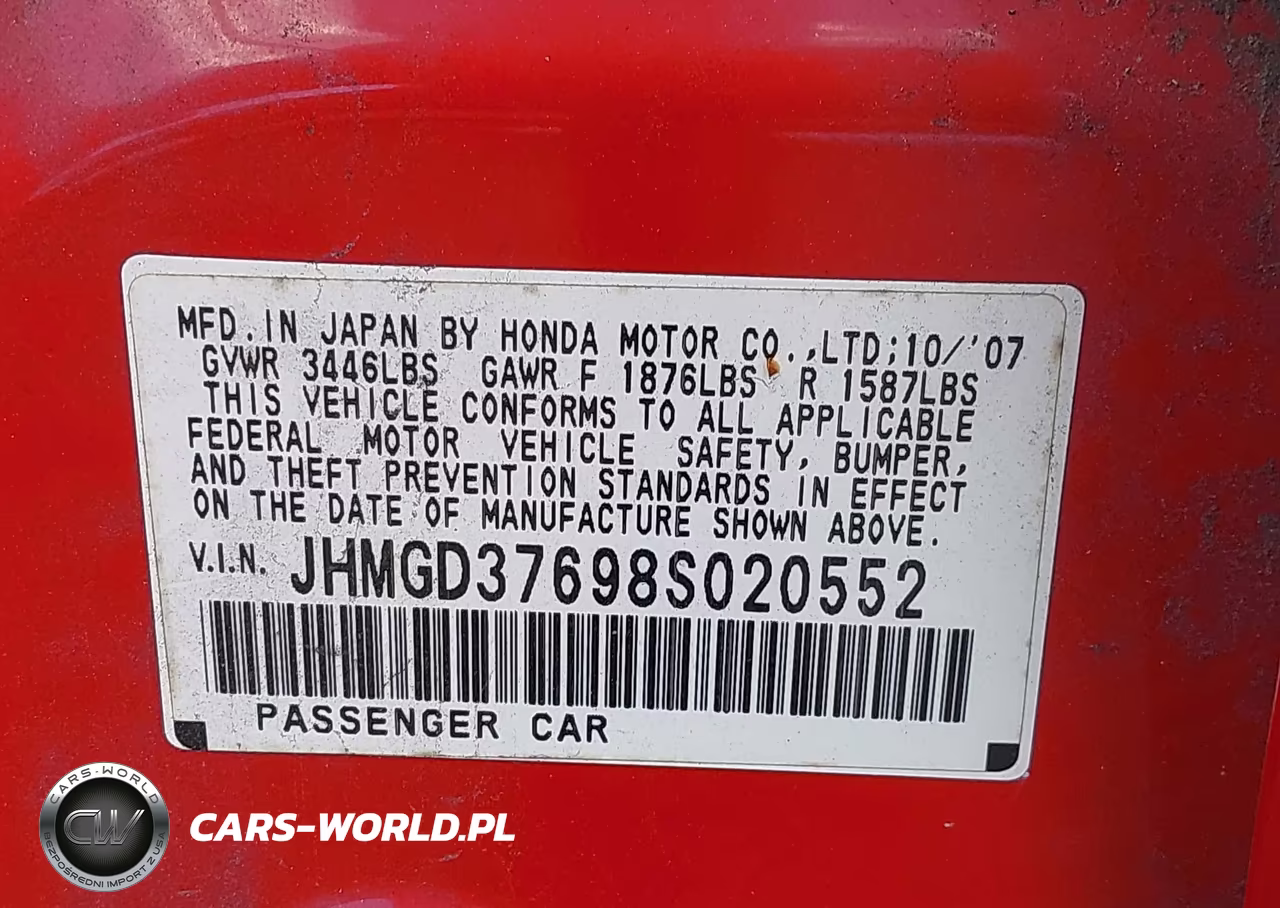 2008 Honda Fit Sport VIN:JHMGD37698S020552 - 9